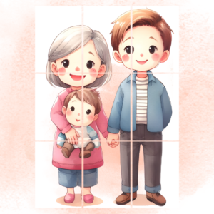 Babcia, Dziadek i Wnuki – dekoracja XXL